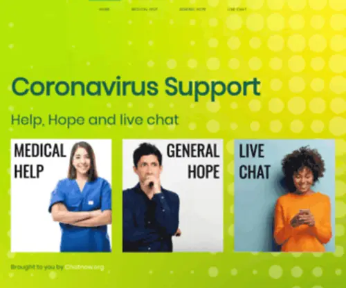 Coronavirussupport.uk(Providing help) Screenshot