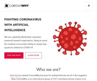 Coronawhy.org(Help Fight Coronavirus) Screenshot