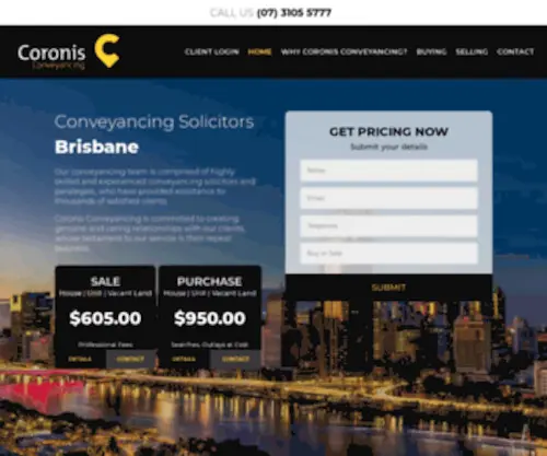Coronisconveyancing.com.au(Coronis Conveyancing) Screenshot