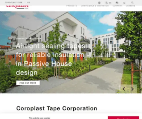 Coroplast-Tape.com(Coroplast Tape) Screenshot