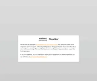 Corp-Internal.com(Proofpoint Security Awareness Training) Screenshot