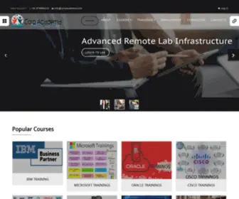 Corpacademia.com(Most Preferrd IT training and Remote Lab service providers for Major IT companies) Screenshot