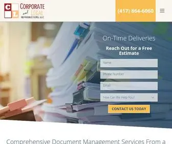 Corpandlegal.com(Document Management Services Company Springfield MO) Screenshot