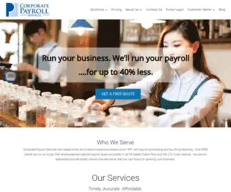 Corpay.net(Corporate Payroll Services) Screenshot