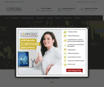 Corpcigec.org(Programas de posgrado) Screenshot