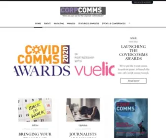 Corpcommsmagazine.co.uk(Online Magazine and Events) Screenshot