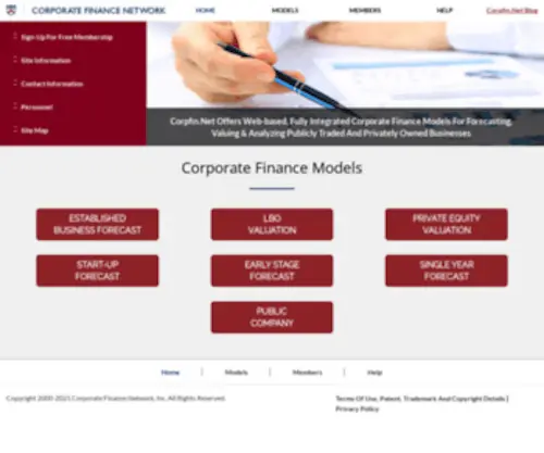 Corpfin.net(Corporate Finance Network) Screenshot