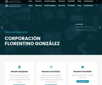 Corpflorentino.org(Corporación Florentino González) Screenshot