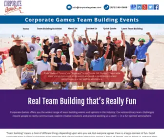 Corpgames.com(Team Building Company) Screenshot