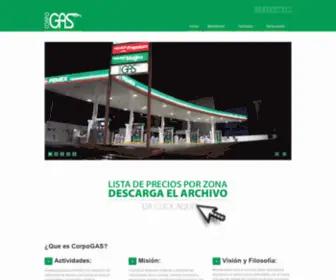 Corpogas.com(Gasolina) Screenshot