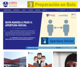 Corporacionbuin.cl(Corporación de Buin) Screenshot