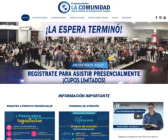 Corporacionlacomunidad.com(Corporación LA COMUNIDAD) Screenshot