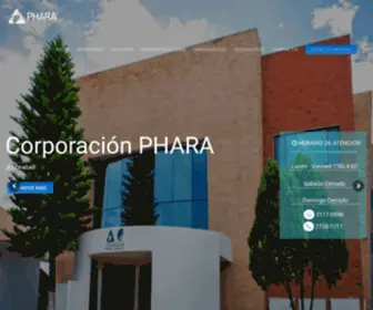 Corporacionphara.com(Inicio) Screenshot