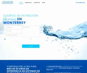 Corporacionultrapure.com(Equipos de Filtración de Agua) Screenshot