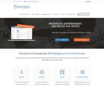 Corporama.fr(Intelligence Commerciale & Prospection B2B) Screenshot