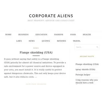 Corporate-Aliens.com(Corporate Aliens) Screenshot