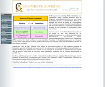 Corporateadvisors.de(Komplexitäts) Screenshot