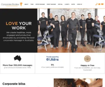 Corporatebodies.com(Office Massage & Corporate Massage) Screenshot