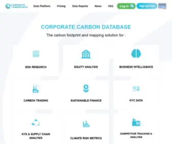 Corporatecarbondata.com(Corporate Carbon Data) Screenshot