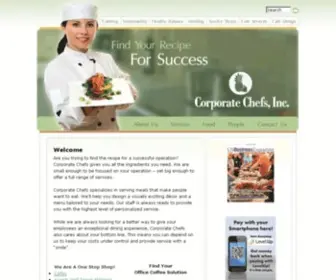 Corporatechefs.com(Corporate Chefs can help find your recipe for success) Screenshot