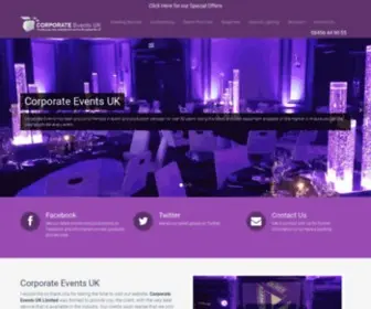 Corporateeventsuk.co.uk(Event Solutions) Screenshot