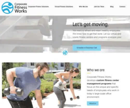 Corporatefitnessworks.com(Corporate fitness works develops custom fitness center management programs) Screenshot