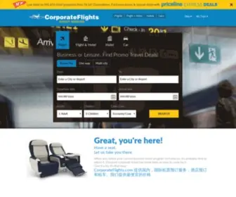 Corporateflights.com(Corporate Flights) Screenshot
