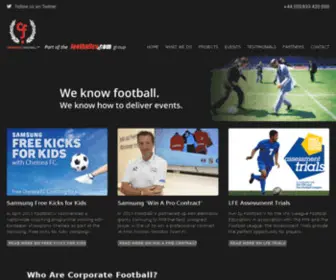 Corporatefootball.com(Call) Screenshot