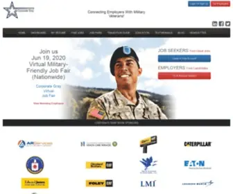 Corporategrayonline.com(Military Job Fairs) Screenshot