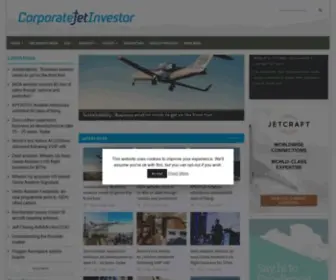 Corporatejetinvestor.com(Corporate Jet Investor) Screenshot