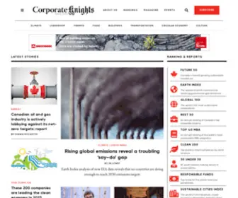 Corporateknights.com(Corporate Knights) Screenshot