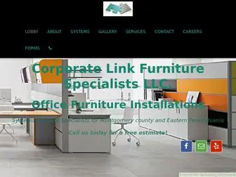 Corporatelinkfurniturespecialists.com(Office Furniture and Equipment Installations) Screenshot