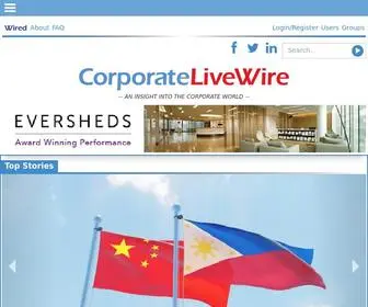 Corporatelivewire.com(Corporate LiveWire) Screenshot