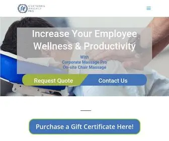 Corporatemassagepro.com(Corporate Chair Massage Sonoma County) Screenshot