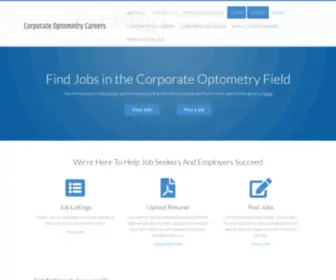 Corporateoptometrycareers.com(Corporate Optometry Careers) Screenshot