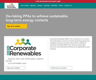 Corporaterenewableppa.com(Corporate Renewables 2020) Screenshot