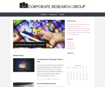 Corporateresearchgroup.com(Corporate Research Group) Screenshot