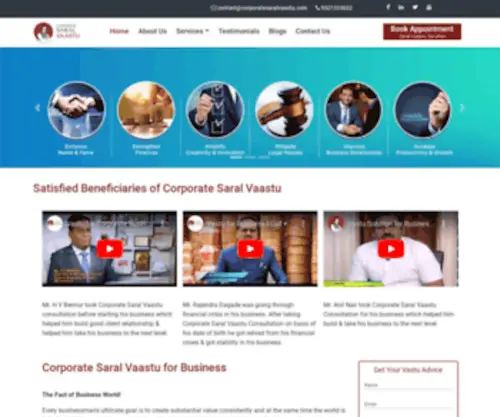 Corporatesaralvaastu.com(Corporatesaralvaastu) Screenshot