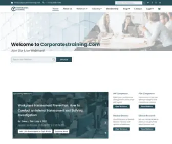 Corporatestraining.com(Best Virtue to crack your corporate affairs) Screenshot