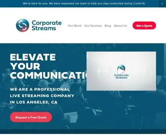 Corporatestreams.com(Corporate Streams) Screenshot