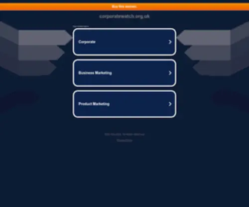 Corporatewatch.org.uk(corporatewatch) Screenshot