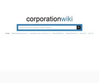 Corporationwiki.com(Corporation Wiki) Screenshot
