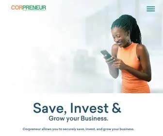 Corpreneur.com.ng(Save, Invest & Grow Your Business) Screenshot