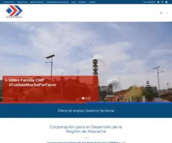 Corproa.cl(Corporación para el Desarrollo de la Región de Atacama) Screenshot