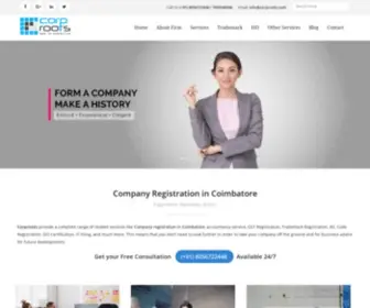 Corproots.com(Private limited) Screenshot