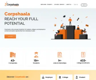 Corpshaala.com(Corpshaala Technologies) Screenshot