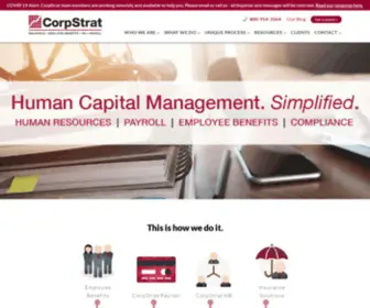 Corpstrat.com(Employee Benefits) Screenshot