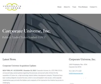 Corpuniverse.com(Corporate Universe) Screenshot