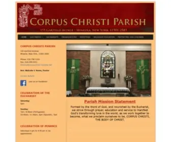 Corpuschristi-Mineola.net(Corpus Christi Parish) Screenshot