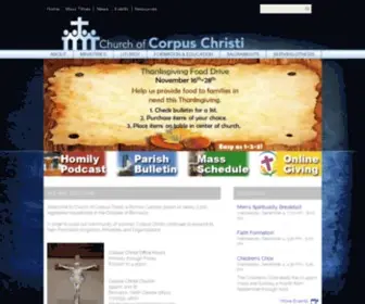 Corpuschristibismarck.com(Corpus Christi Church) Screenshot